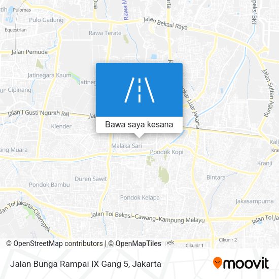 Peta Jalan Bunga Rampai IX Gang 5