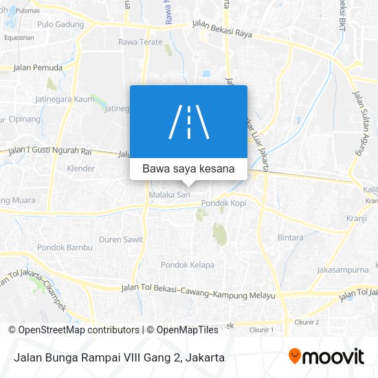 Peta Jalan Bunga Rampai VIII Gang 2