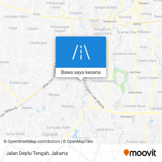 Peta Jalan Deplu Tengah