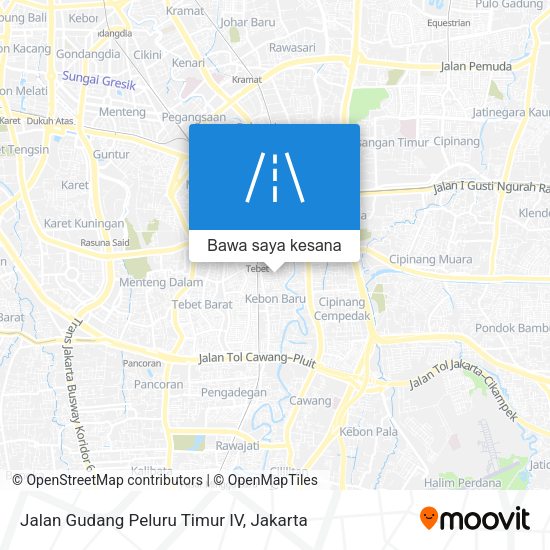 Peta Jalan Gudang Peluru Timur IV