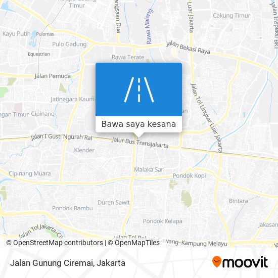 Peta Jalan Gunung Ciremai