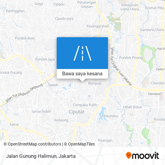 Peta Jalan Gunung Halimun