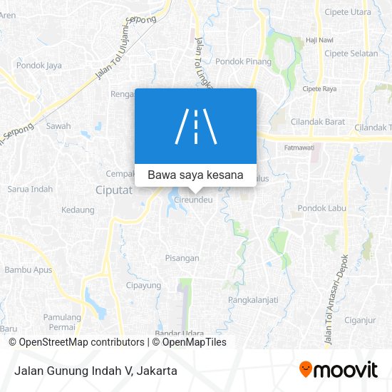 Peta Jalan Gunung Indah V