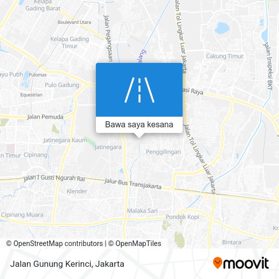 Peta Jalan Gunung Kerinci