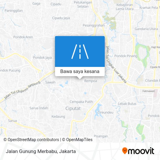 Peta Jalan Gunung Merbabu
