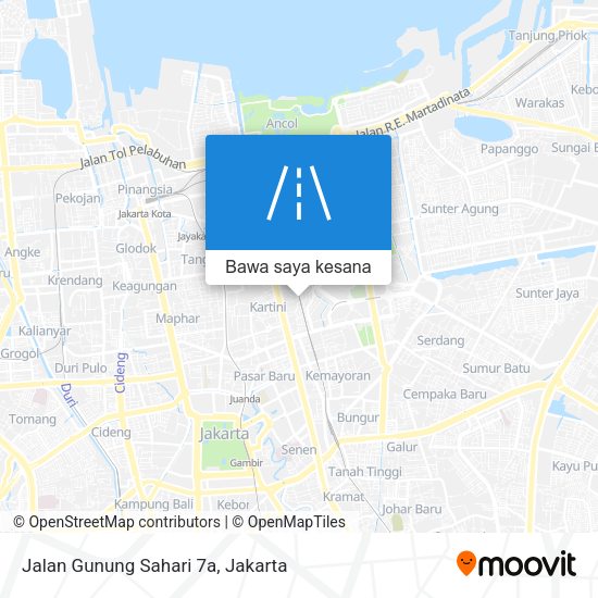 Peta Jalan Gunung Sahari 7a