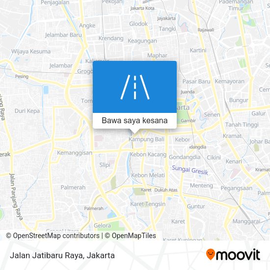 Peta Jalan Jatibaru Raya