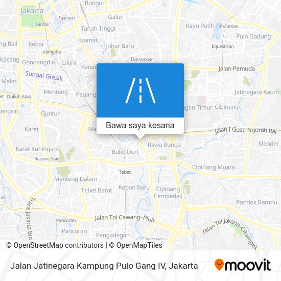 Peta Jalan Jatinegara Kampung Pulo Gang IV