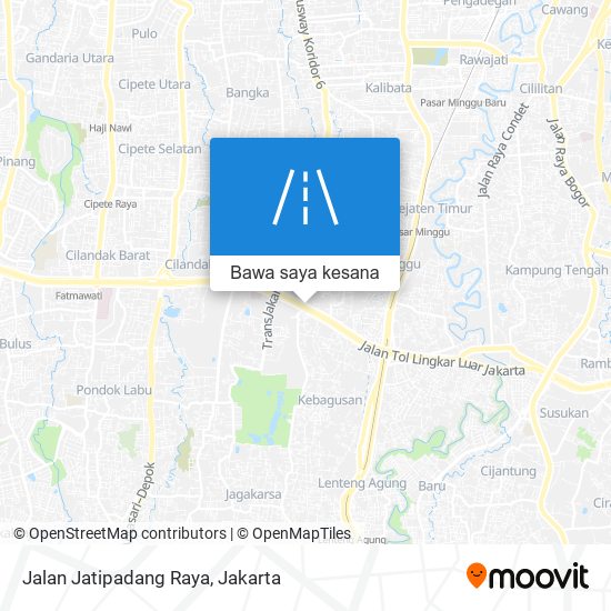 Peta Jalan Jatipadang Raya