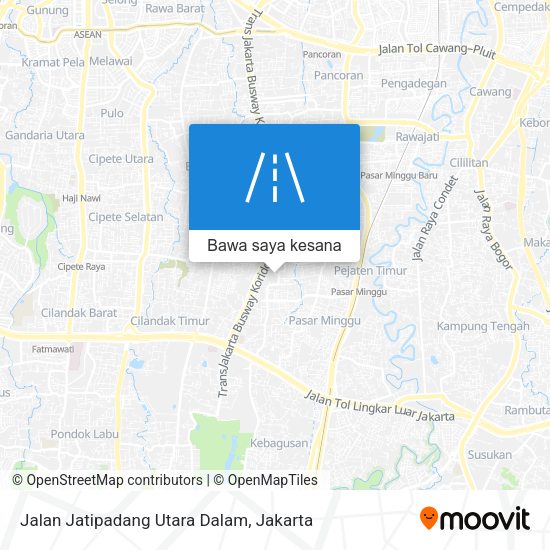 Peta Jalan Jatipadang Utara Dalam