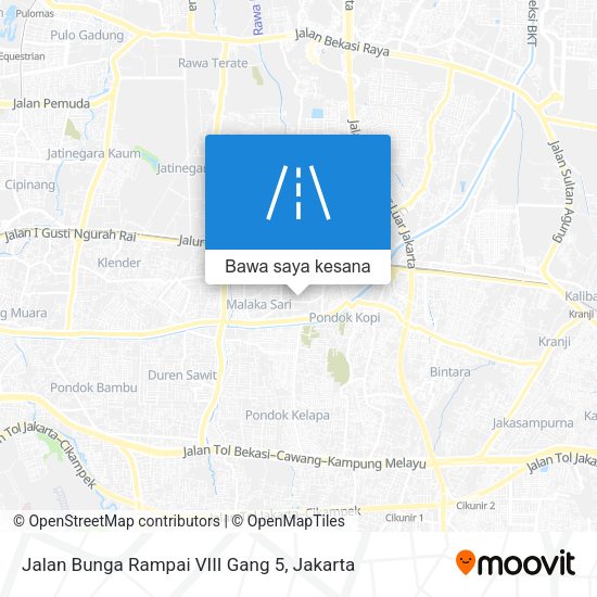 Peta Jalan Bunga Rampai VIII Gang 5
