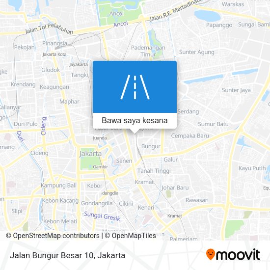Peta Jalan Bungur Besar 10