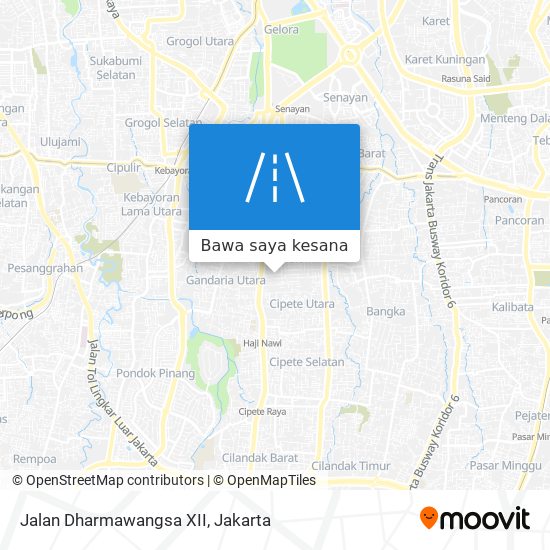 Peta Jalan Dharmawangsa XII