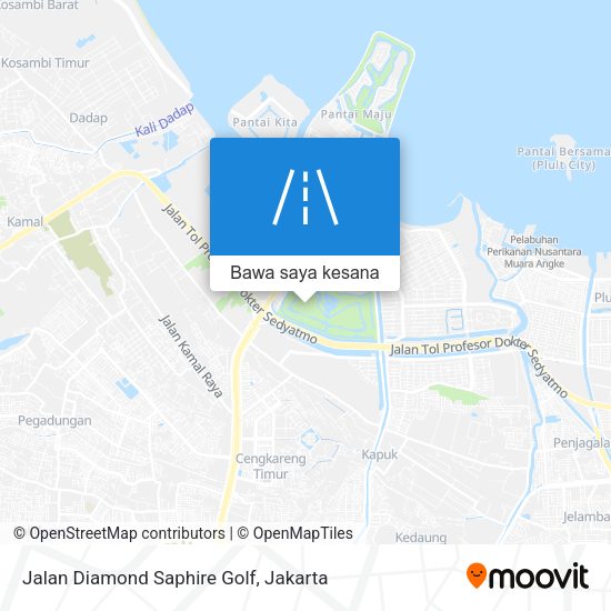 Peta Jalan Diamond Saphire Golf