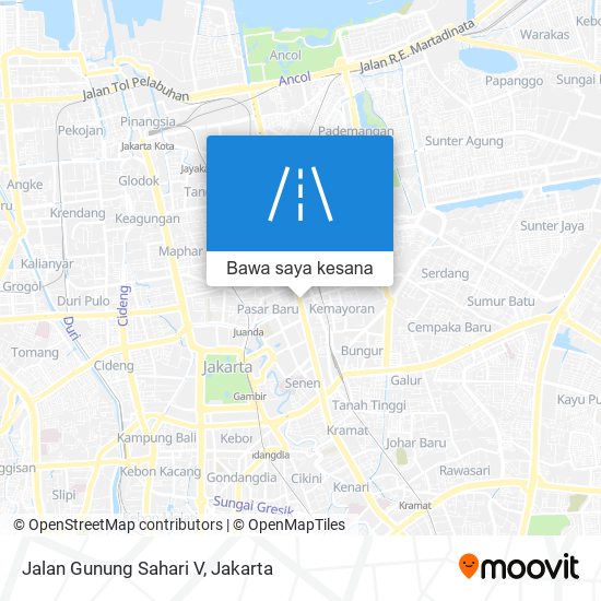 Peta Jalan Gunung Sahari V