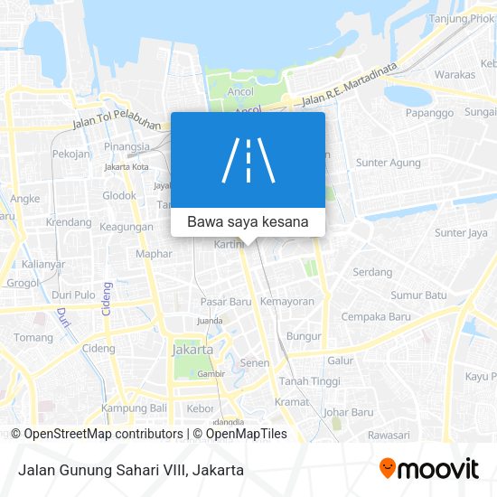 Peta Jalan Gunung Sahari VIII