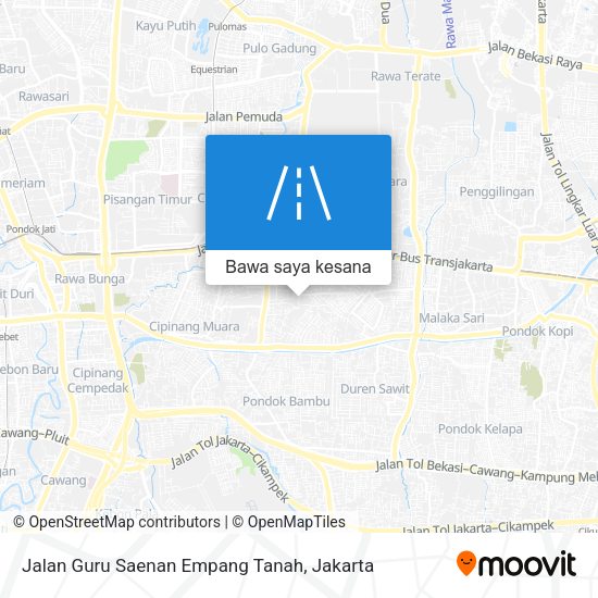 Peta Jalan Guru Saenan Empang Tanah