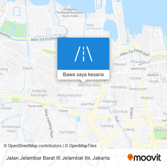 Peta Jalan Jelambar Barat III Jelambar Ilir