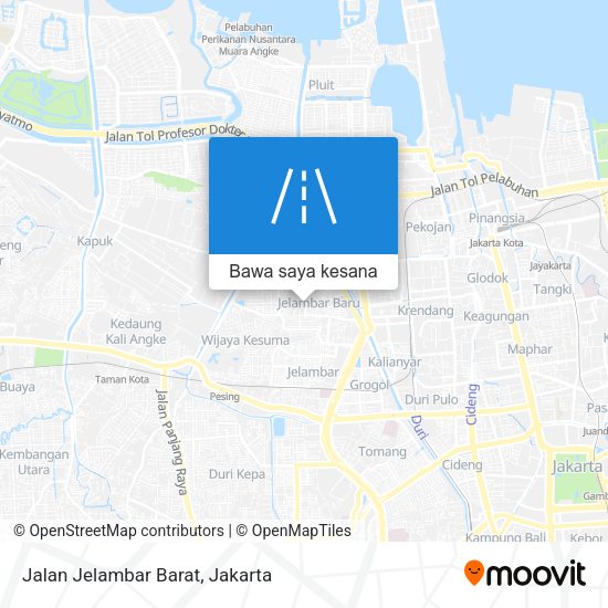 Peta Jalan Jelambar Barat