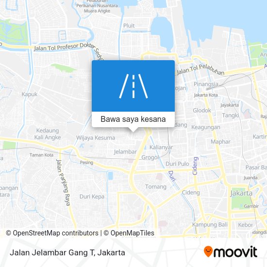 Peta Jalan Jelambar Gang T