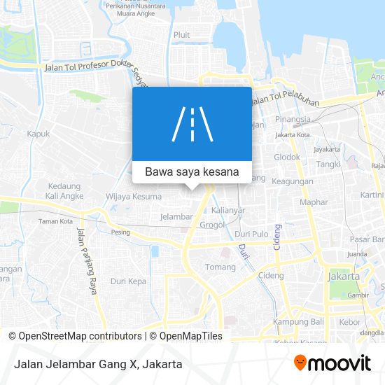 Peta Jalan Jelambar Gang X