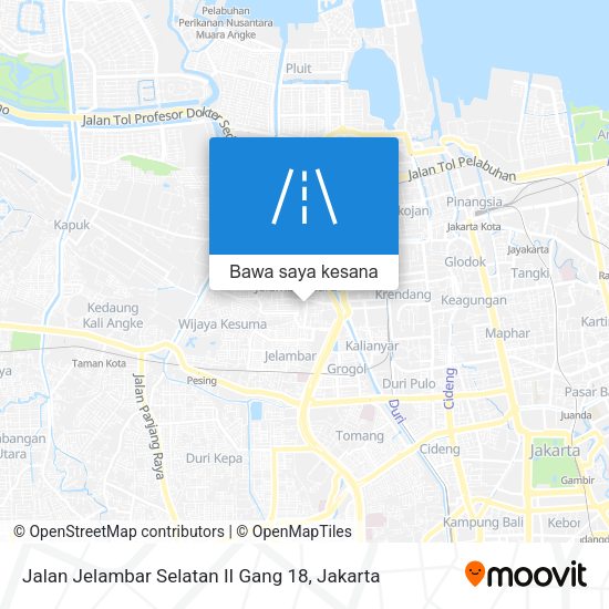 Peta Jalan Jelambar Selatan II Gang 18