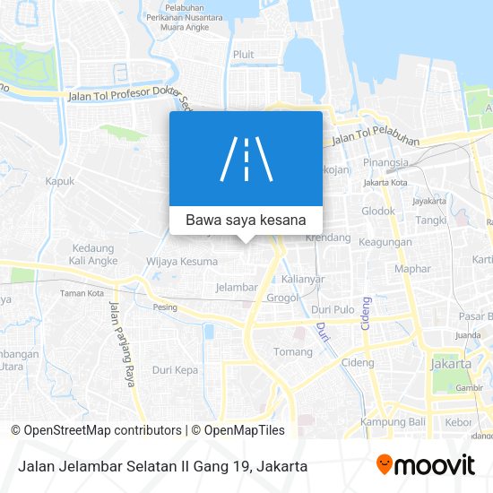 Peta Jalan Jelambar Selatan II Gang 19