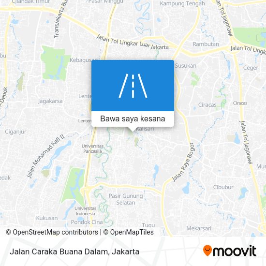 Peta Jalan Caraka Buana Dalam