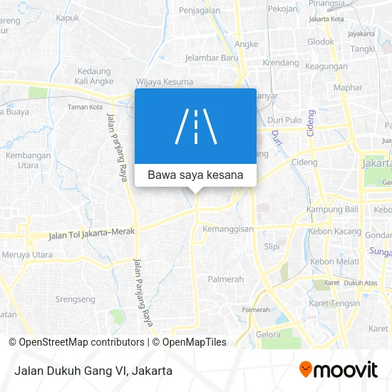 Peta Jalan Dukuh Gang VI