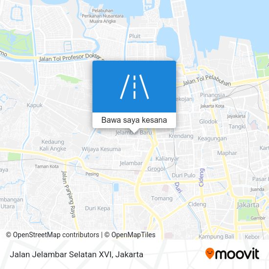 Peta Jalan Jelambar Selatan XVI