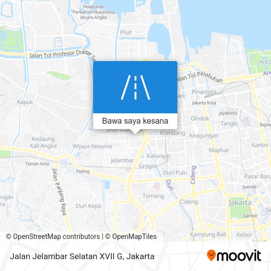 Peta Jalan Jelambar Selatan XVII G