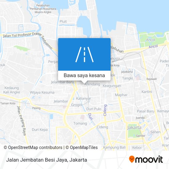 Peta Jalan Jembatan Besi Jaya