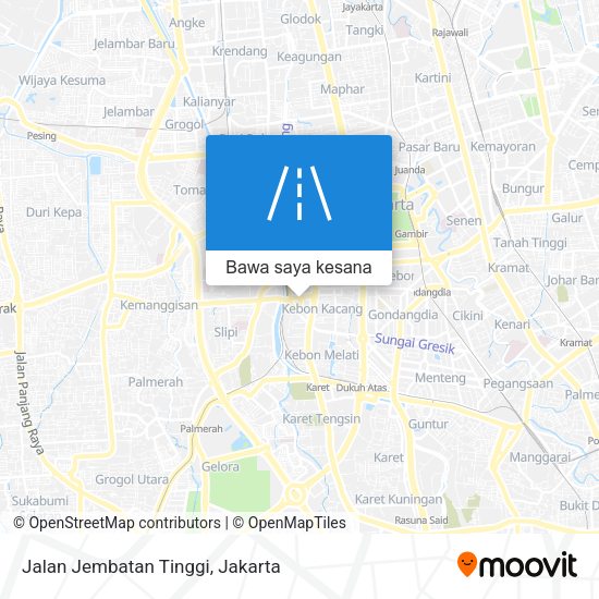 Peta Jalan Jembatan Tinggi