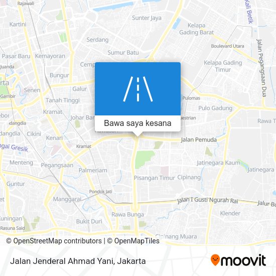 Peta Jalan Jenderal Ahmad Yani