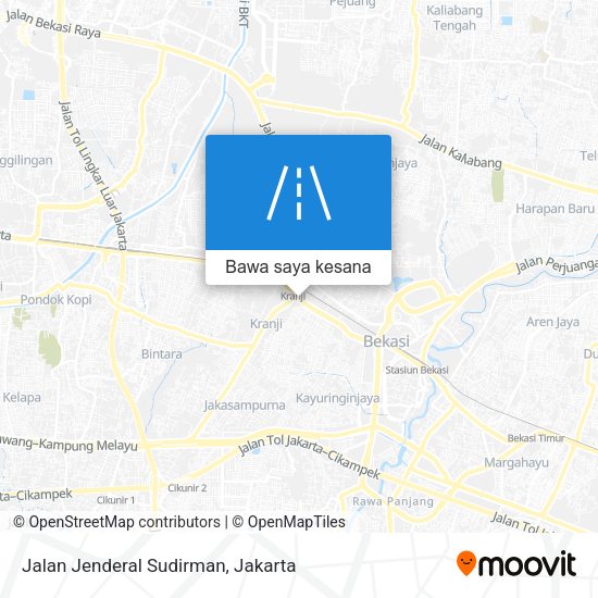 Peta Jalan Jenderal Sudirman