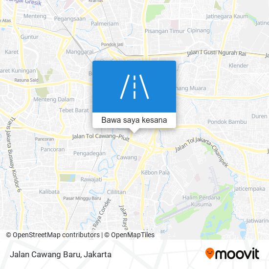 Peta Jalan Cawang Baru