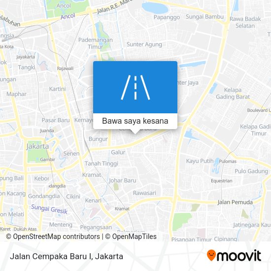 Peta Jalan Cempaka Baru I