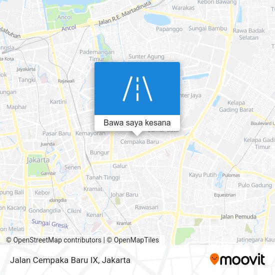 Peta Jalan Cempaka Baru IX