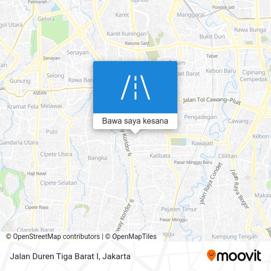 Peta Jalan Duren Tiga Barat I