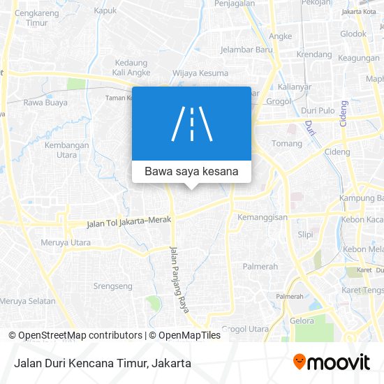 Peta Jalan Duri Kencana Timur