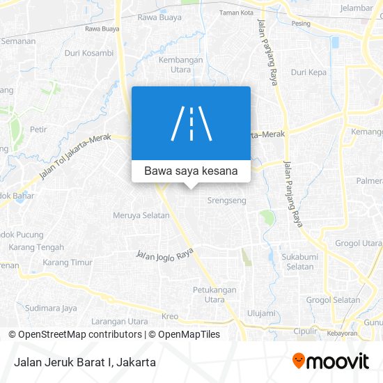 Peta Jalan Jeruk Barat I