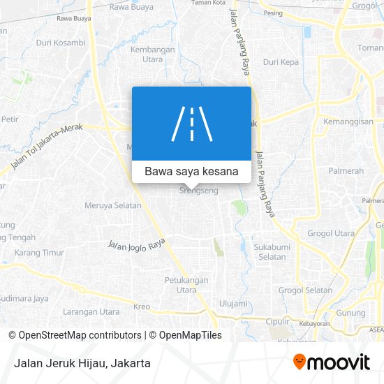 Peta Jalan Jeruk Hijau