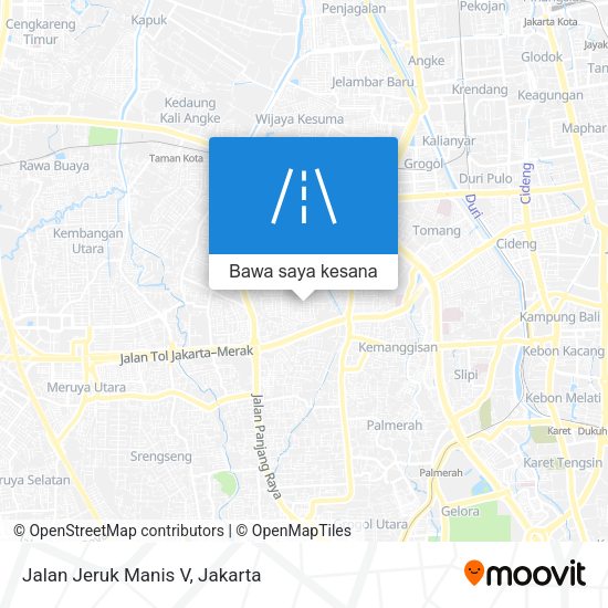 Peta Jalan Jeruk Manis V