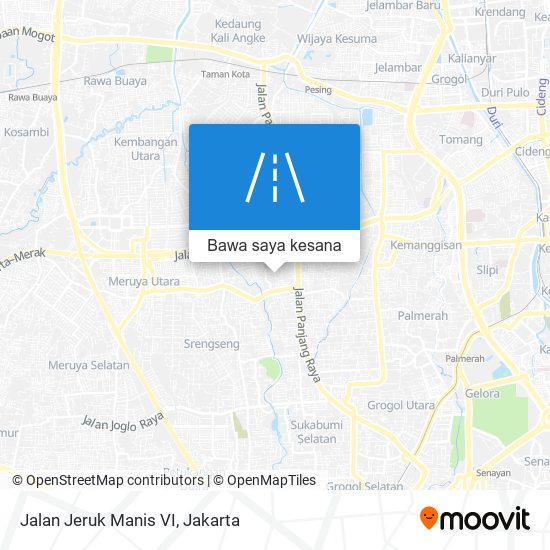 Peta Jalan Jeruk Manis VI