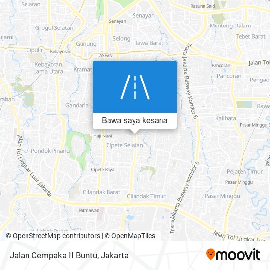 Peta Jalan Cempaka II Buntu