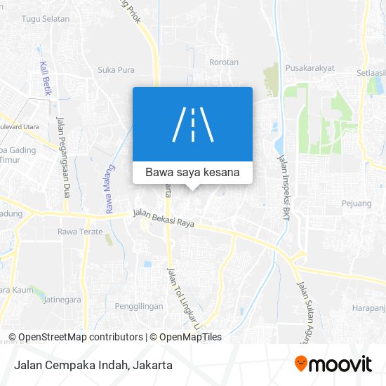 Peta Jalan Cempaka Indah