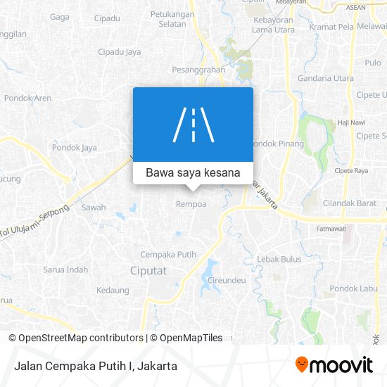 Peta Jalan Cempaka Putih I