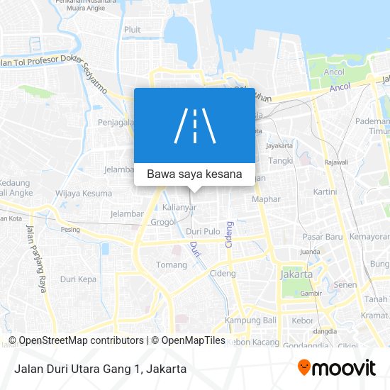 Peta Jalan Duri Utara Gang 1