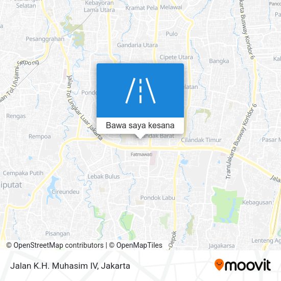 Peta Jalan K.H. Muhasim IV