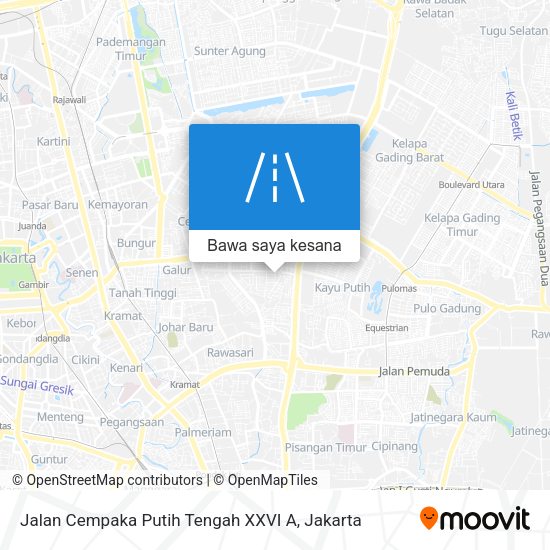 Peta Jalan Cempaka Putih Tengah XXVI A